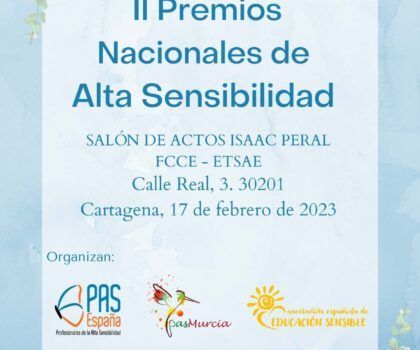 Invitación II Premios Nacionales Alta Sensibilidad