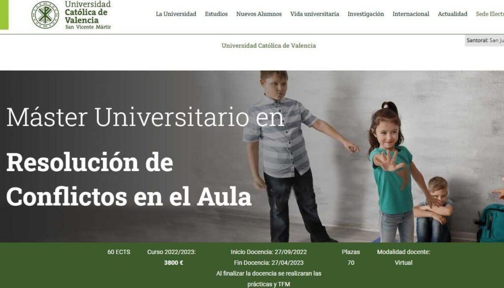 Master UCV resolucion conflictos