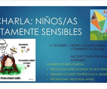 CHARLA NIÑOS ALTAMENTE SENSIBLES