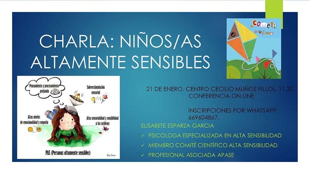 CHARLA NIÑOS ALTAMENTE SENSIBLES