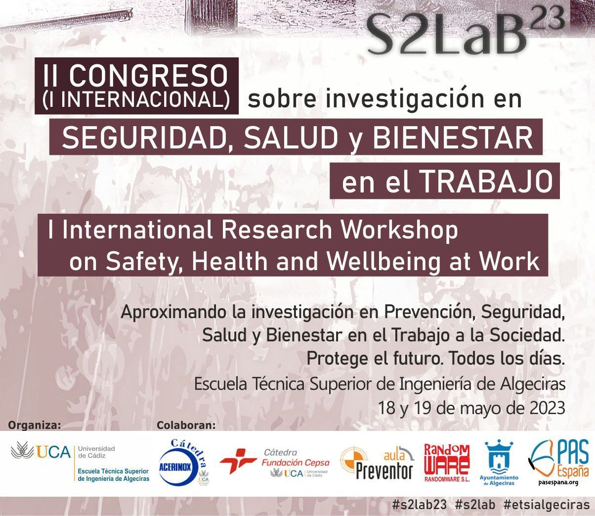 Cartel I Congreso Internacional de Seguridad, Salud y Bienestar en el Trabajo